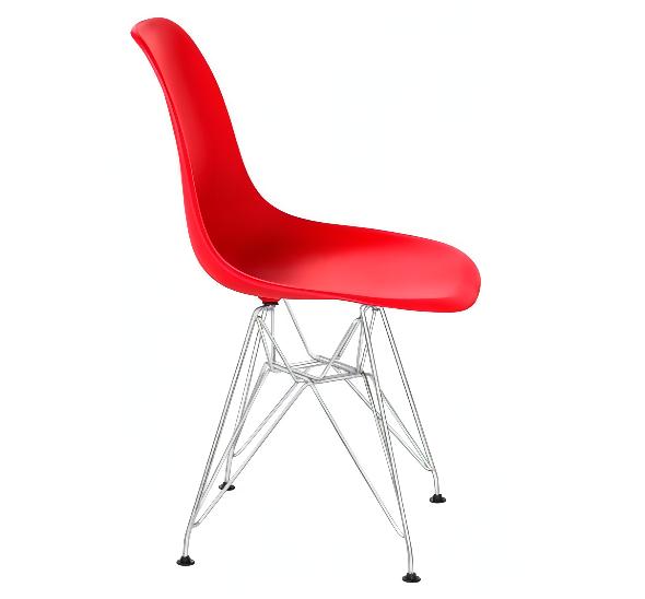 Стул Eames металл красный