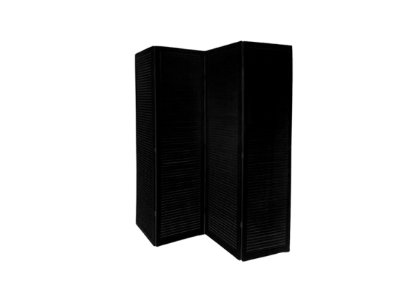Складная ширма чёрная