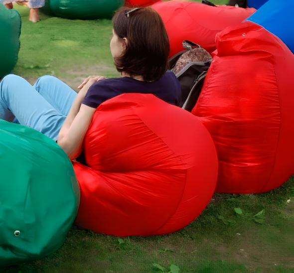 Пуф кресло-мешок красный