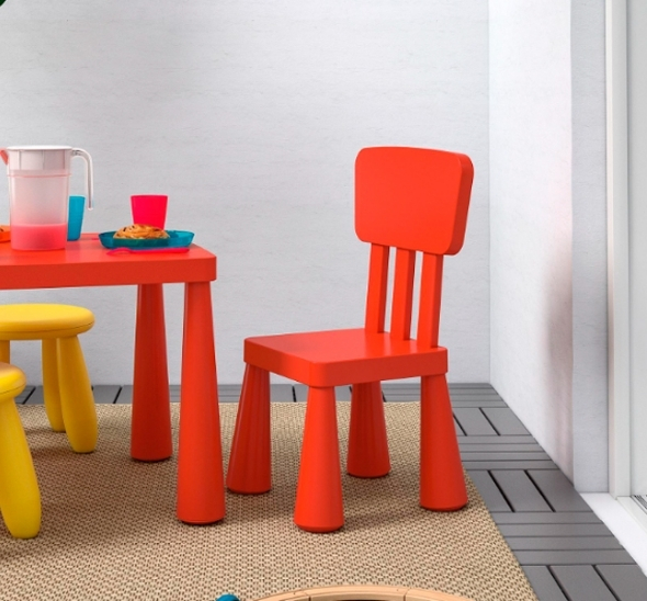 Детский стульчик Mammut красный