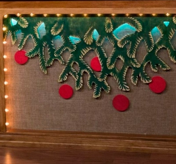 Декорация стол Ивана Урганта Новогодний