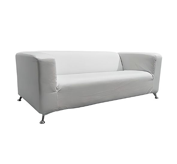 Диван Клиппан тканевый белый