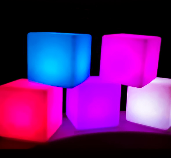 Светящийся куб декоративный