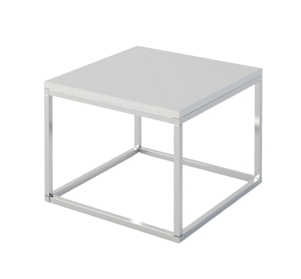 Стол журнальный Лаконичность с белой столешницей