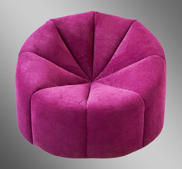 Кресло-пуф Вельвет Фиолетовый