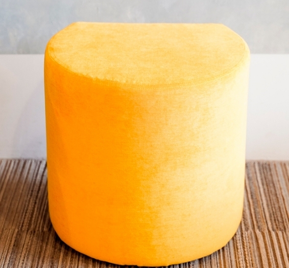 Пуфик круглый Желтый