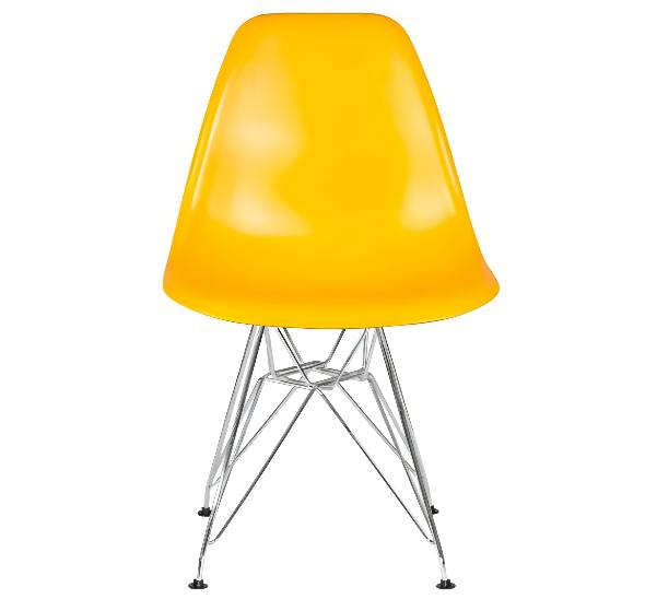 Стул Eames металл желтый