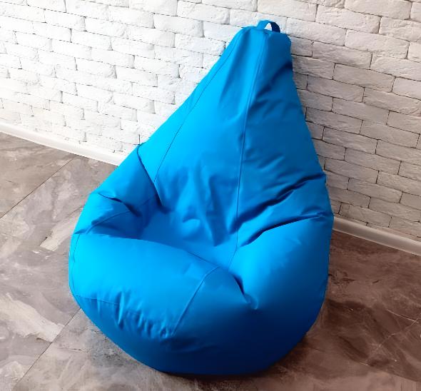 Пуф кресло-мешок голубой
