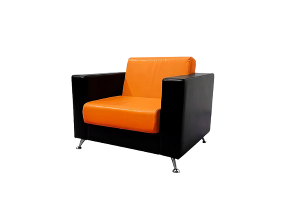 Кресло Cube оранжево-черное