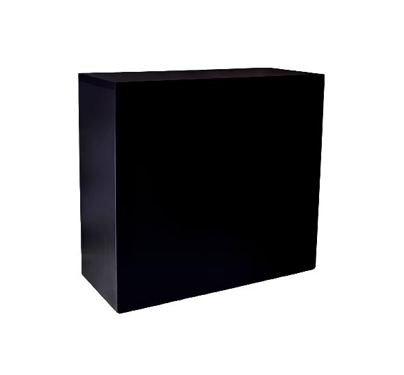 Чёрная стойка ресепшн