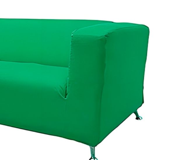 Диван Клиппан тканевый зеленый