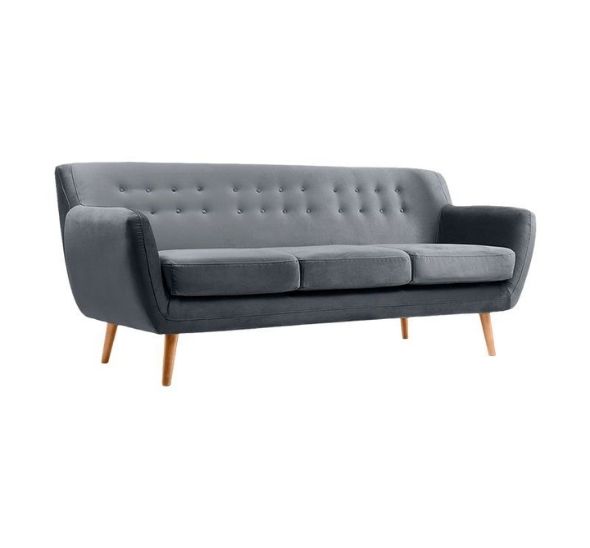 Диван Edinburgh трехместный серый