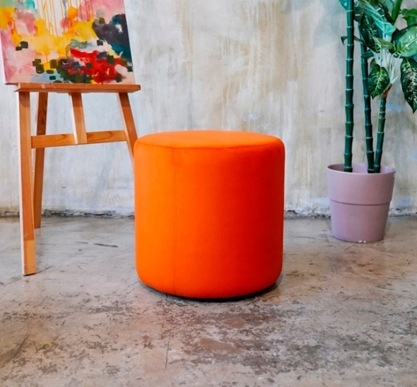 Пуфик круглый Оранжевый