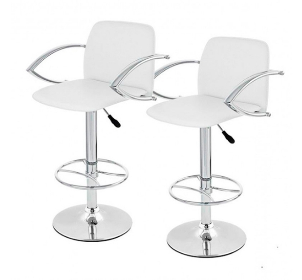 Стул барный для визажиста белый