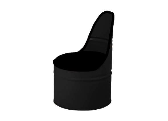 Кресло-бочка Черное