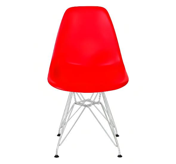 Стул Eames металл красный