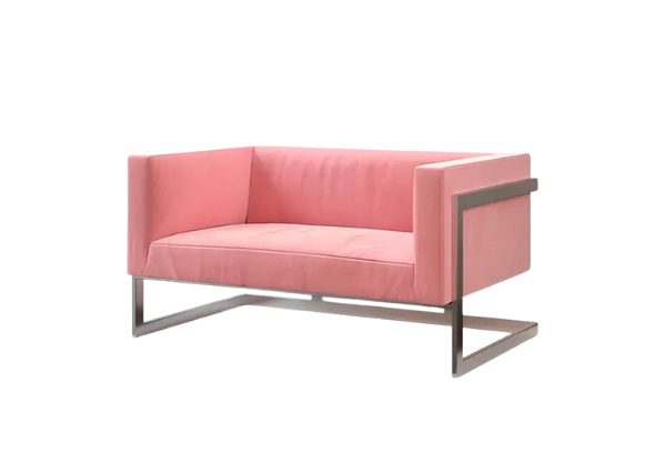 Диван Andrian Silver Pink