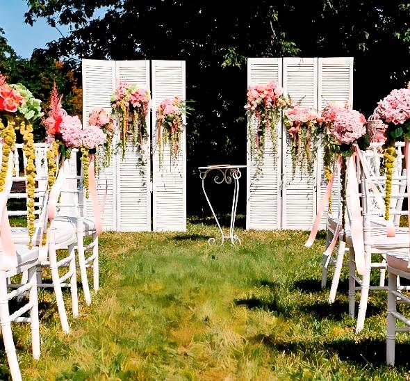 Ширма свадебная белая