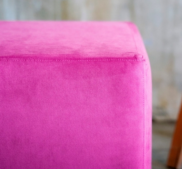 Пуфик Куб Фуксия