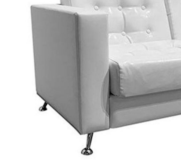 Диван Cube двухместный белый стеганый