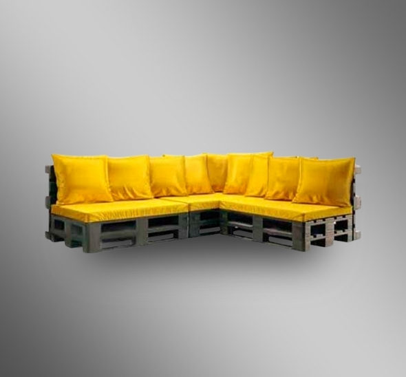 Диван угловой с подушками