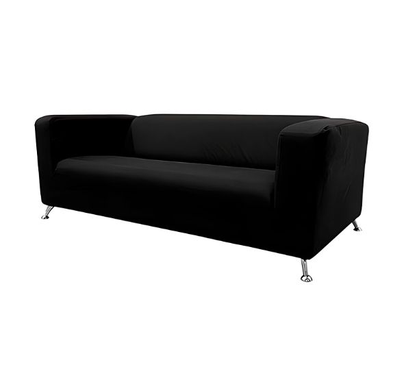Диван Клиппан тканевый черный