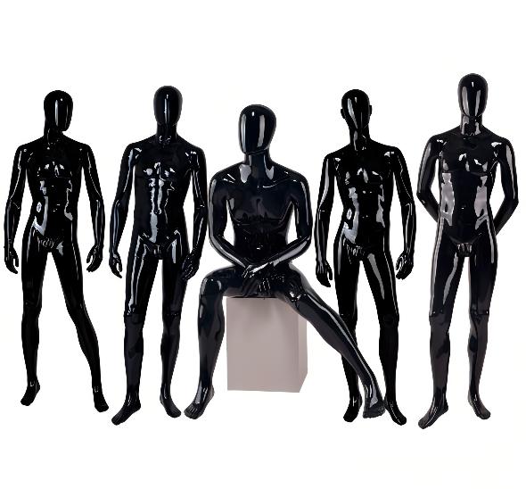 Манекен мужской черный