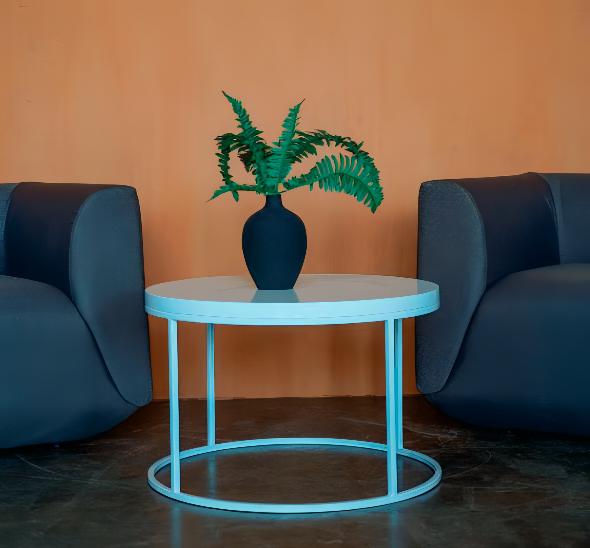 Журнальный стол Round White