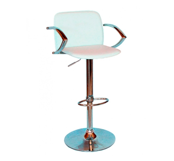 Стул барный для визажиста белый