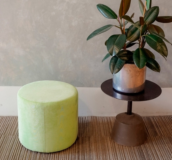 Пуфик круглый Светло-зеленый