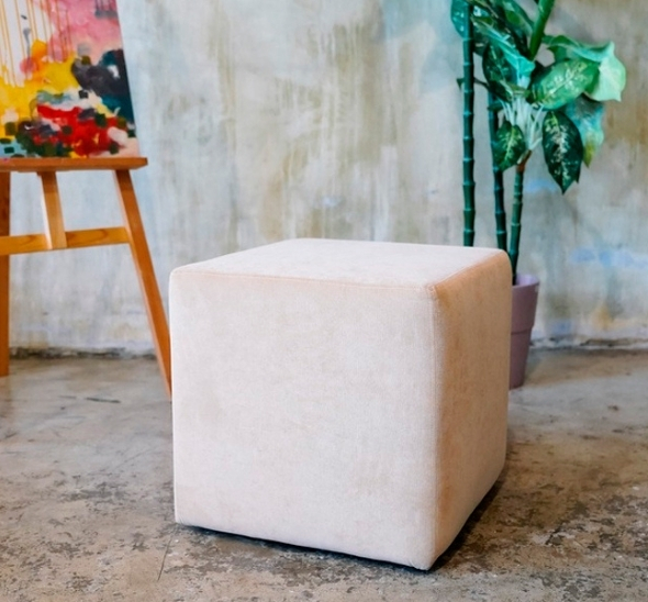 Пуфик Куб Бежевый