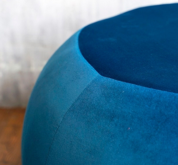 Пуфик Большой круг Синий