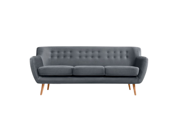 Диван Edinburgh трехместный серый