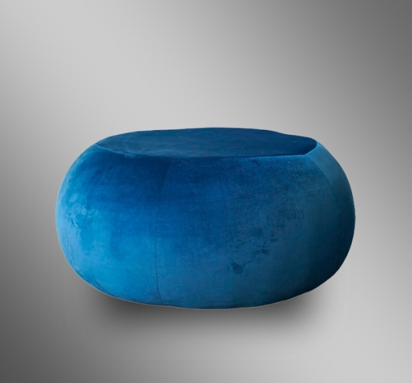 Пуфик Большой круг Синий