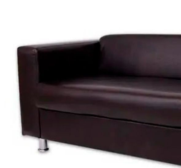 Диван Премьер двухместный черный