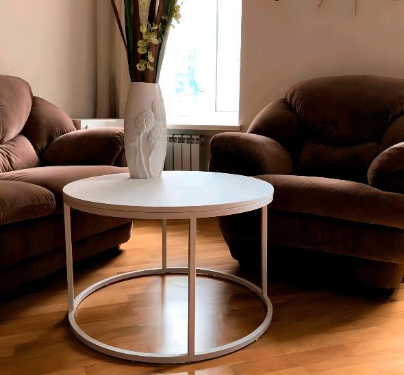 Журнальный стол Round White