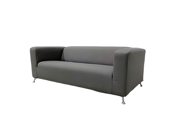 Диван Клиппан тканевый серый