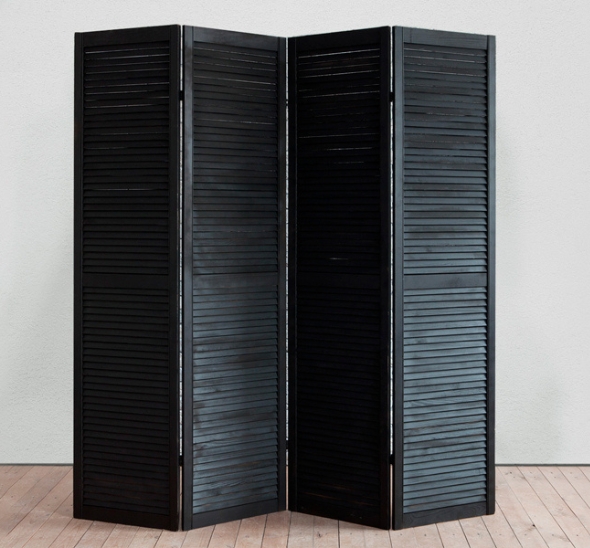 Ширма деревянная чёрного цвета