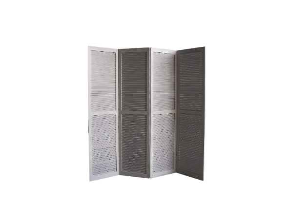 Ширма деревянная белого цвета