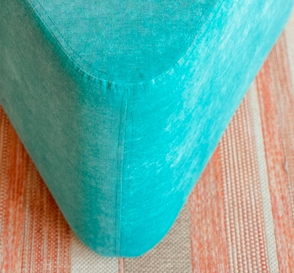 Пуфик треугольный Бирюзовый