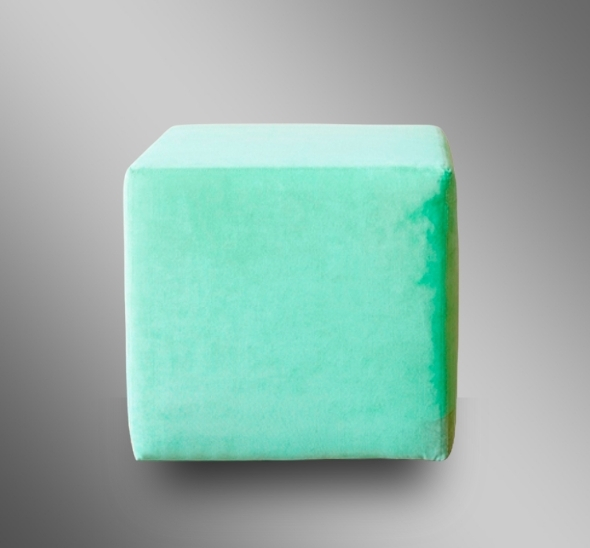 Пуфик Куб Ментоловый