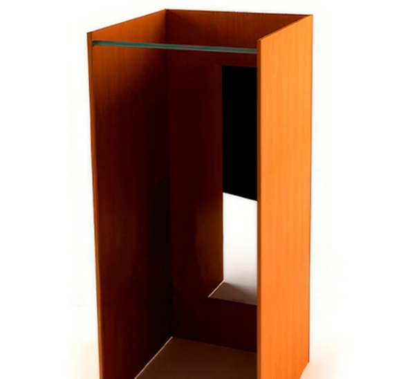 Примерочная кабина цвета бук