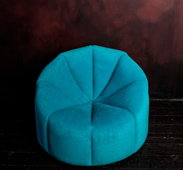 Кресло-пуф Вельвет Аквамарин