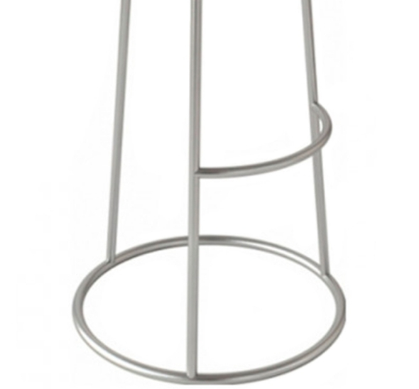 Барный стул Morbido Silver White