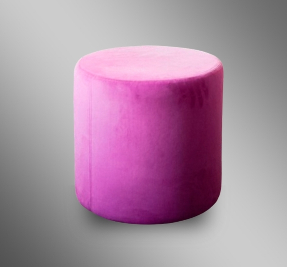 Пуфик круглый Розовый