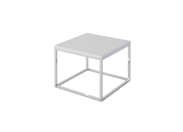 Стол журнальный Лаконичность с белой столешницей