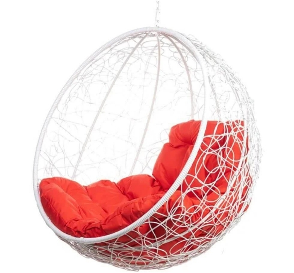 Красное подвесное кресло