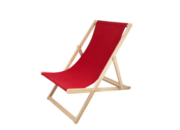 Красный шезлонг