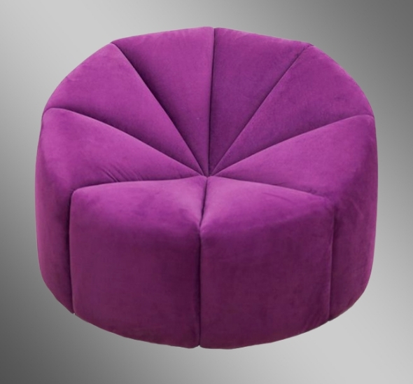 Кресло-пуф Вельвет Пурпурный