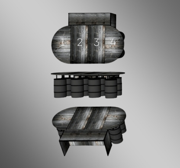 Барная стойка Лофт